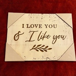 I ❤️ You Wall Sign | Wall decor